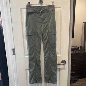 White House Black Market Green Cargo Pants size 2S.